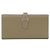 Cartera larga Hermès Bearn Soufflé Gris pardo