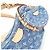 Borsa a Spalla Louis Vuitton LV Remix Croissant Blu - vista 5