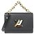 Borsa a tracolla Louis Vuitton Epi Twist MM Nero