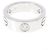 Cartier Love Ring mit halbem Diamanten in Weißgold - Ansicht 2
