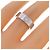 Cartier Love Ring mit halbem Diamanten in Weißgold - Ansicht 5
