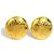 Orecchini a clip in metallo dorato Chanel D'oro