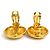 Orecchini a clip in metallo dorato Chanel D'oro - vista 5