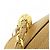 Borsa a tracolla Chanel in pelle di vitello granulata Beige - vista 5