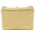 Borsa a tracolla Chanel in rafia beige - vista 2