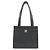 Borsa a tracolla Chanel in pelle di vitello martellata nera Nero