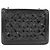 Borsa a tracolla Chanel Boy Line 92071 Nero Bianco - vista 2