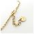 Bracciale Charm Christian Dior CD Legacy B1656LEGLQ Bianco D'oro Blu navy - vista 4