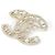 Broche Chanel AB4879 Oro y Blanco Dorado