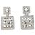 Orecchini a lobo Chanel ABD474 Argento e Bianco