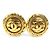 Orecchini a clip in metallo dorato Chanel D'oro
