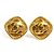 Orecchini a clip in metallo dorato Chanel D'oro