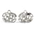 Orecchini a clip Chanel argento con strass