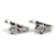 Orecchini a clip Chanel argento con strass - vista 5