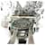 Orecchini a clip Chanel argento con strass - vista 8