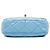 Chanel Blue Mini Quilted Lambskin Lacquered Chain Flap Blu chiaro - vista 3