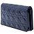 Pochette Lady Dior em verniz azul cannage com corrente Azul escuro - vista 2