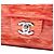 Chanel Orange Medium Classic Patent Striped Double Flap Arancione - vista 5