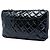 Chanel Blue Jumbo Quilted Patent 3 Compartment Flap Blu navy - vista 2