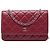 Chanel Red CC gestepptes Caviar Wallet on Chain Rot Bordeaux