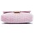 Fendi Baguette Tasche Rosa aus Samt mit Zucca-Prägung Pink - Ansicht 3