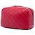 Pochette de cosméticos Curvy em pele de cordeiro acolchoada vermelha Chanel Tamanho Medium Vermelho - vista 2