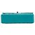 Chanel Blue Medium Classic Lambskin Double Flap Turchese - vista 3