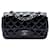 Chanel Black Mini Rectangular Classic Patent Single Flap Nero