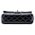 Chanel Black Mini Rectangular Classic Patent Single Flap Nero - vista 3