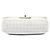 Chanel White Small Perforated Calfskin Reissue 2.55 Drill Flap Bianco - vista 3