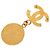 Spilla Chanel Gold CC con Medaglione Placcato Oro D'oro - vista 2