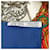 Sciarpa in seta Hermès Blue Napoleon 90 - vista 3