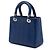 Lady Dior in pelle di vitello con motivo cannage Ultra Matte blu Medium Blu scuro - vista 2