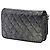 Chanel Gray CC gesteppte Metallic-Stoff Wallet On Chain Braun Anthrazitgrau - Ansicht 2