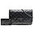 Chanel Gray CC gesteppte Metallic-Stoff Wallet On Chain Braun Anthrazitgrau - Ansicht 7