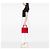 Lady Dior in vernice rosso, misura Medium - vista 6