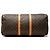 Louis Vuitton Marrone Monogram Keepall Bandouliere 55 - vista 3