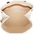 Céline Bolso Tote Horizontal Celine Brown Small Canvas Logo Print Castaño Beige - vista 4