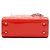 Lady Dior Mini aus Lackleder Cannage Orange Rot - Ansicht 3