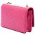 Portafoglio con catena Chanel Pink Chevron Lambskin Trendy CC Rosa - vista 2