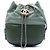 Borsa a secchiello Gabrielle Chanel Green Small Bicolor Quilted Calfskin Verde
