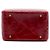 Chanel Red CC Quilted Glazed Calfskin Rita Vanity Case Rosso - vista 3