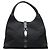 Borsa da viaggio Gucci Black GG Canvas Jackie Bardot Nero