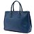 Borsa Tote Prada Blue Large Saffiano Lux Galleria Double Zip Blu navy - vista 2