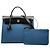 Hermès Blue Toile Herbag Zip 31 - vista 7