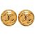Orecchini a clip Chanel Gold CC placcati in oro D'oro