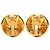 Orecchini a clip Chanel Gold CC placcati in oro D'oro - vista 2