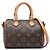 Louis Vuitton Marrone Monogram Nano Speedy Bandouliere
