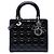 Dior Lady Dior Cannage negro medio en charol