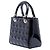 Dior Lady Dior Cannage negro medio en charol - vista 2